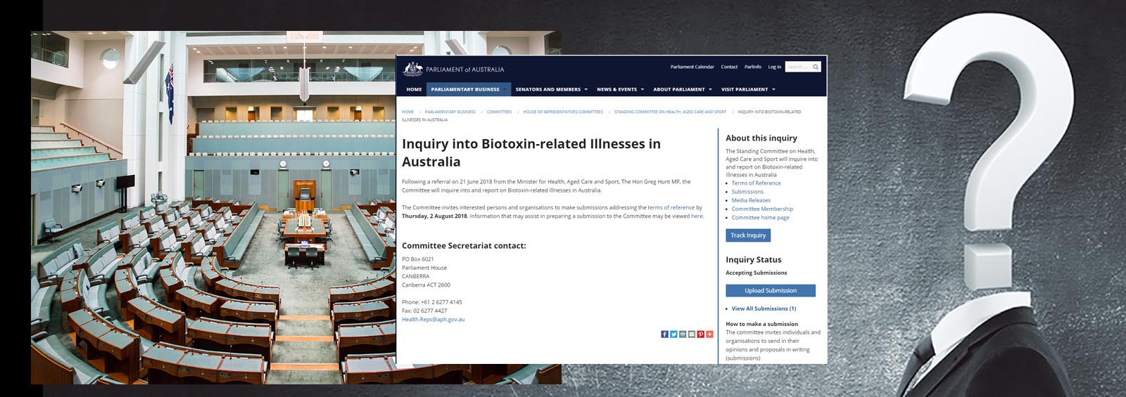 Australian federal government enquiry into Biotoxin illness